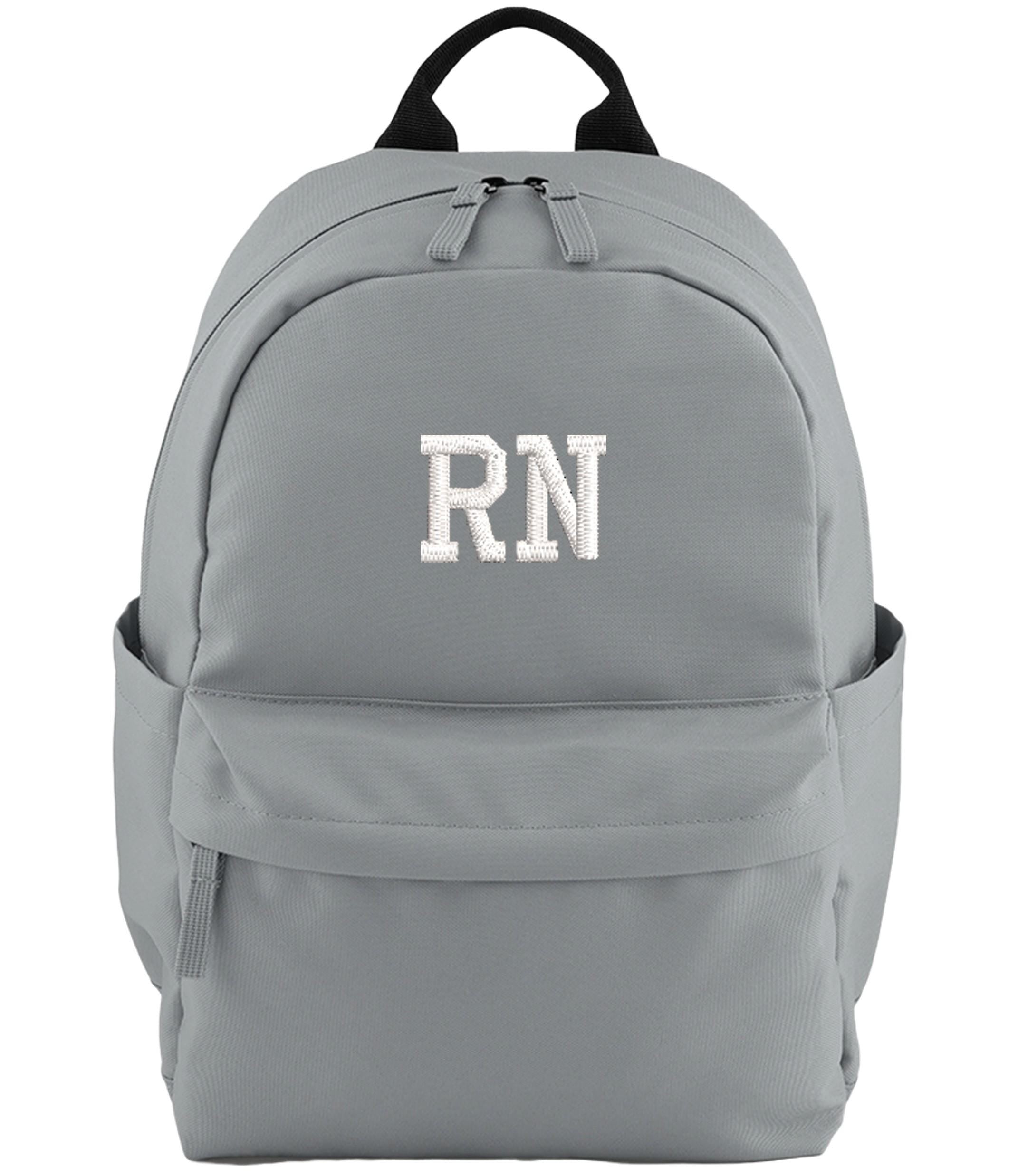 Embroidered Kids Personalised Initials Small Backpack Custom Name Text School Rucksack Nursery Bag