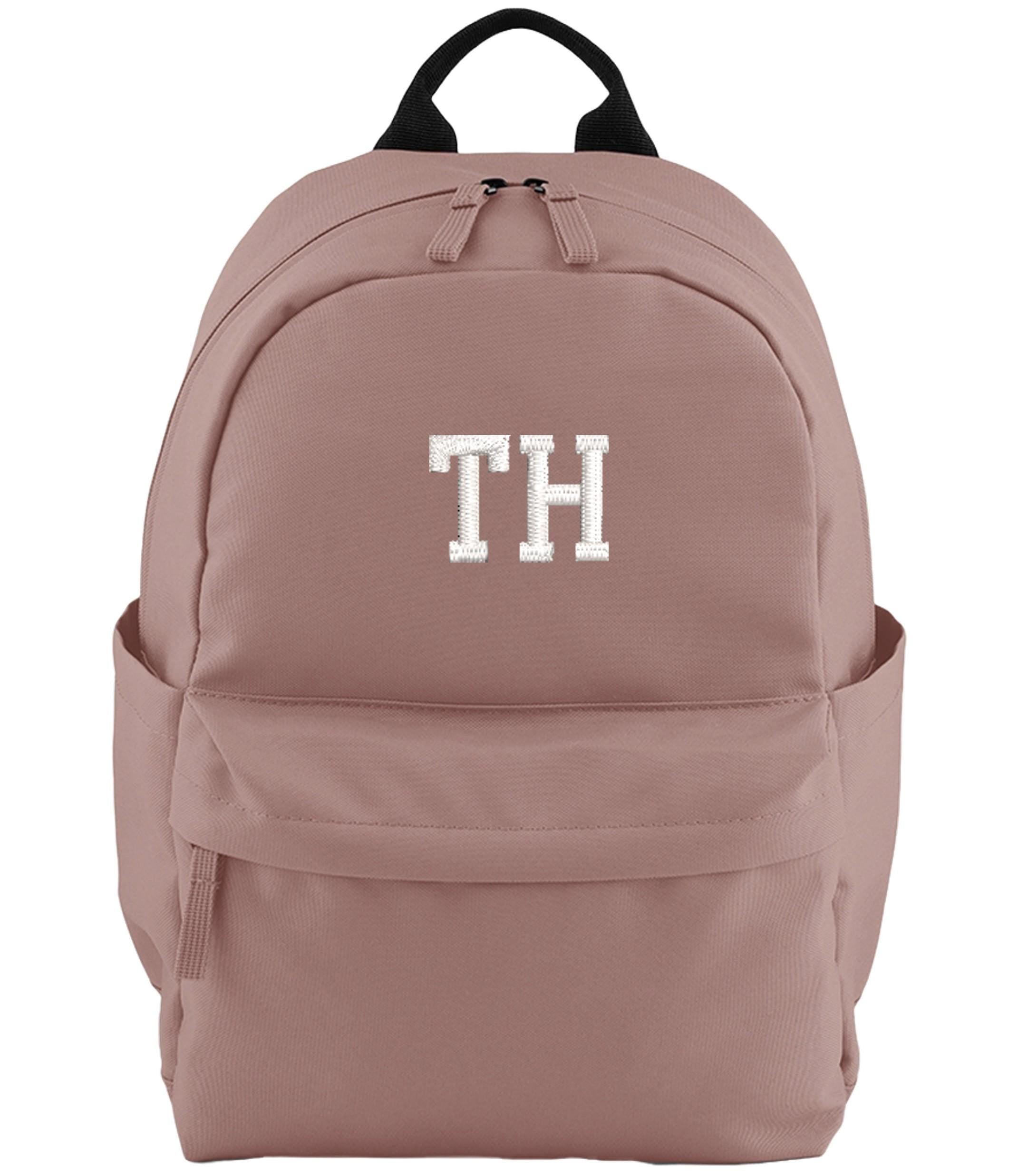 Embroidered Kids Personalised Initials Small Backpack Custom Name Text School Rucksack Nursery Bag