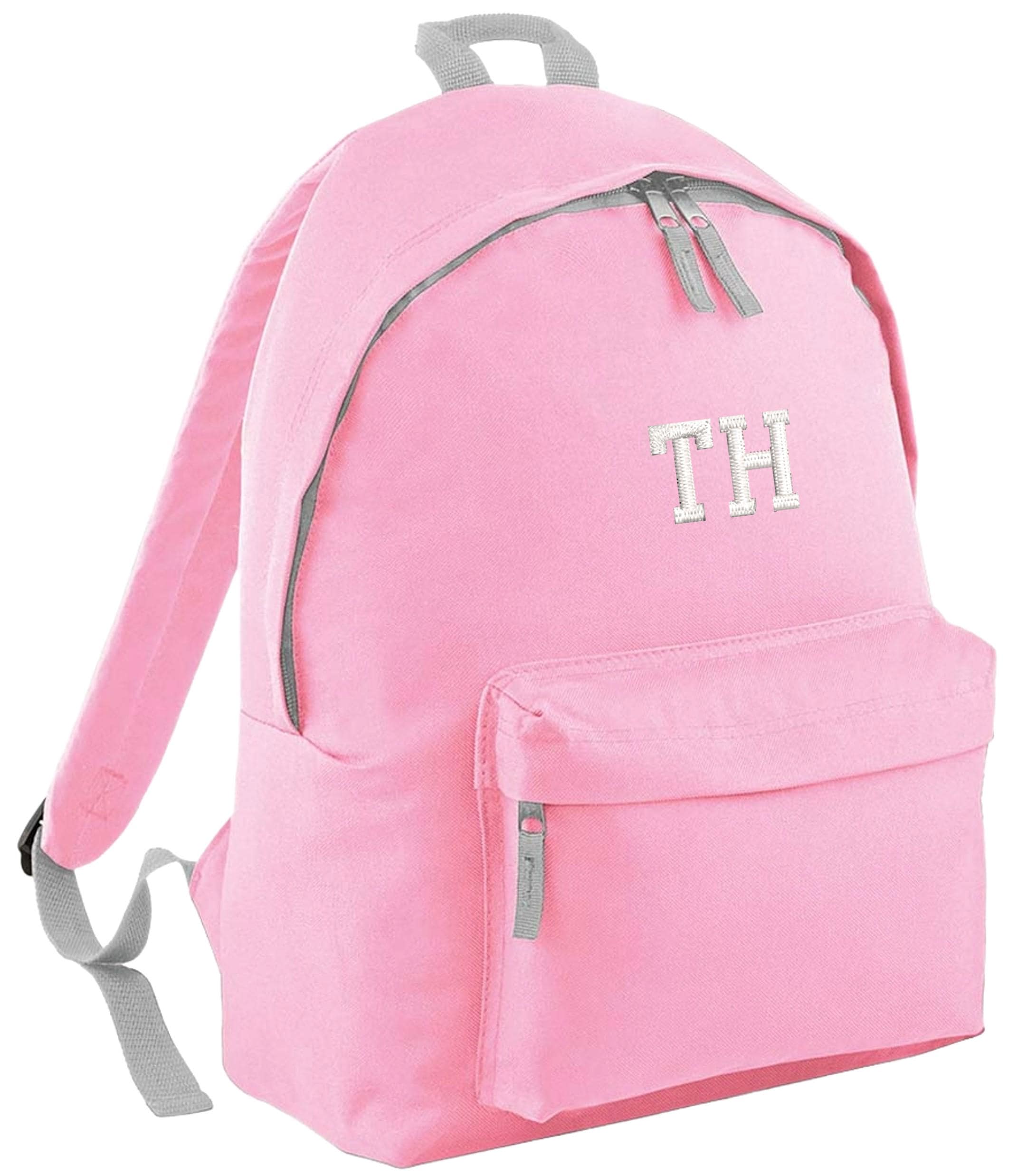 Embroidered Kids Personalised Initials Junior Backpack Girls Boys Custom Name Text School Rucksack Nursery Bag