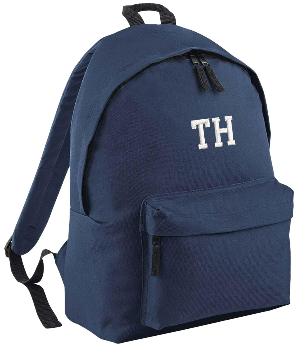 Embroidered Kids Personalised Initials Junior Backpack Girls Boys Custom Name Text School Rucksack Nursery Bag