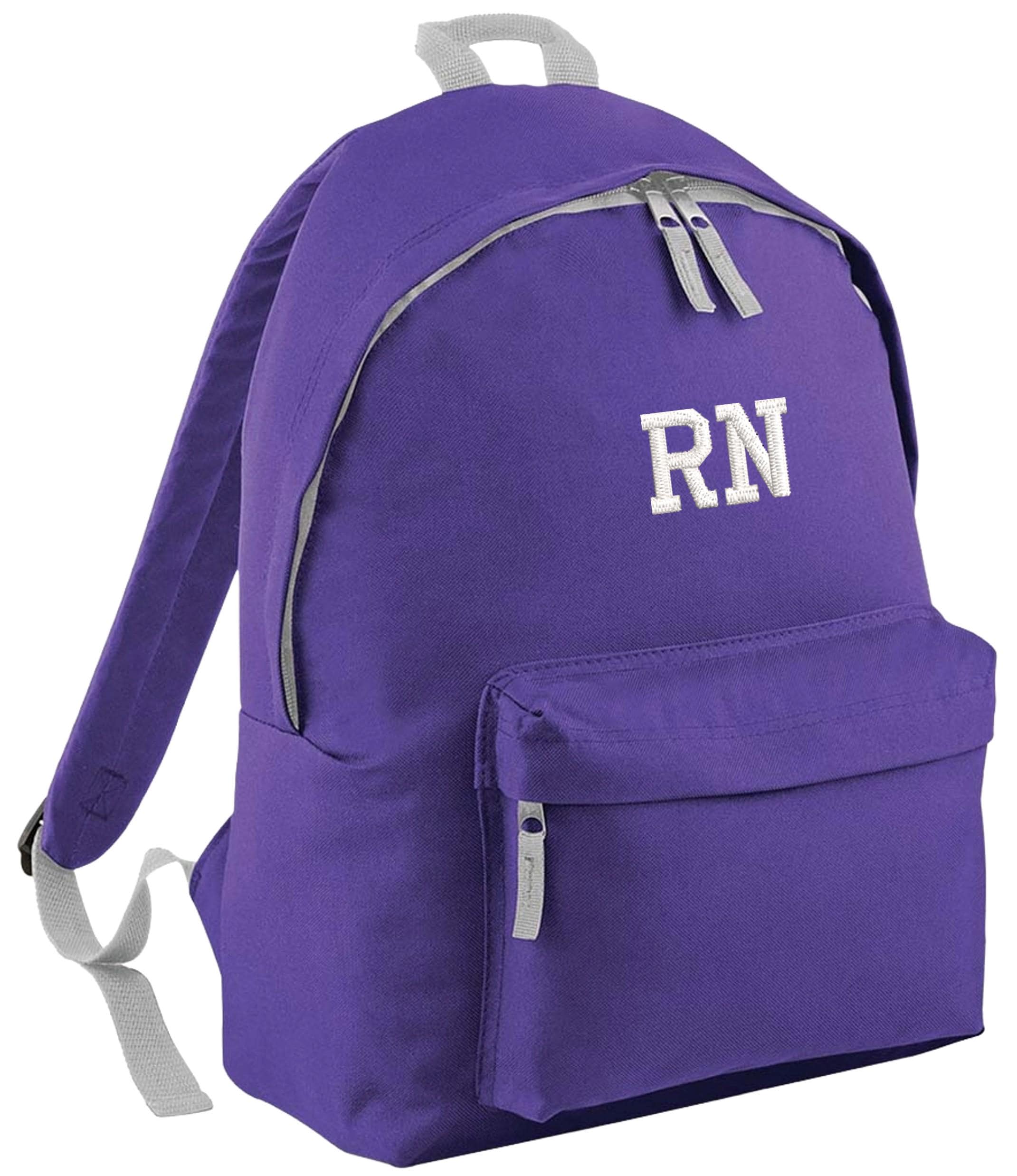 Embroidered Kids Personalised Initials Junior Backpack Girls Boys Custom Name Text School Rucksack Nursery Bag