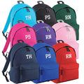 Embroidered Kids Personalised Initials Junior Backpack Girls Boys Custom Name Text School Rucksack Nursery Bag