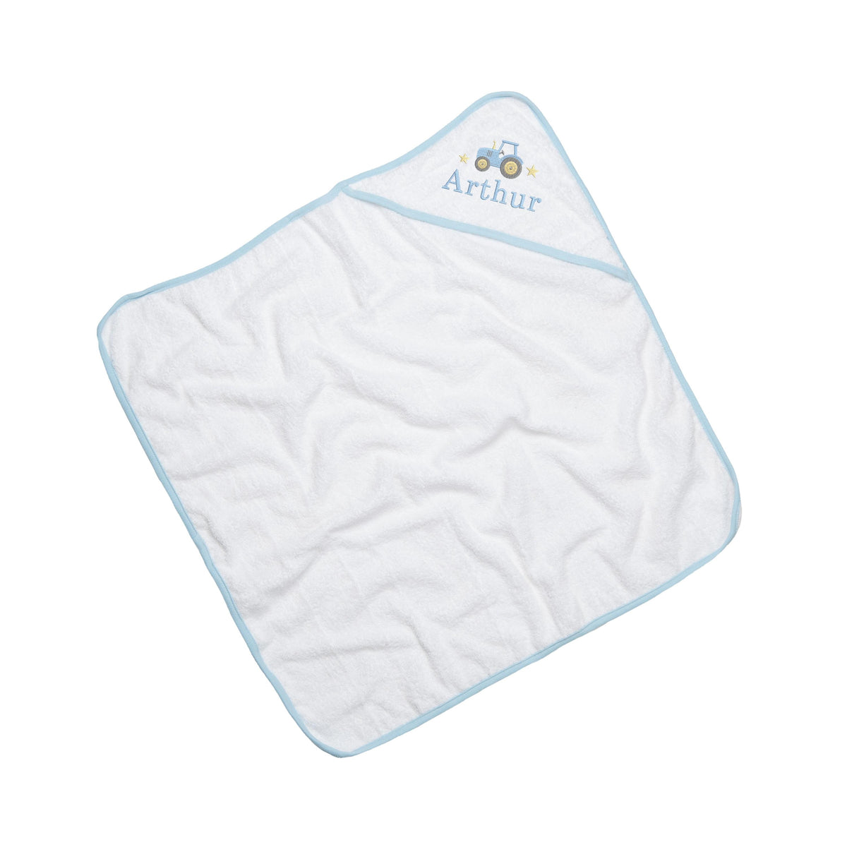 Embroidered Personalised Name Babies Hooded Towel 100% Cotton Newborn Gift