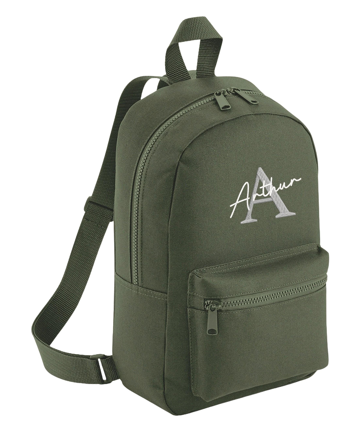 Embroidered Kids Personalised Initial Name Mini Backpack Custom Text School Rucksack Nursery Bag