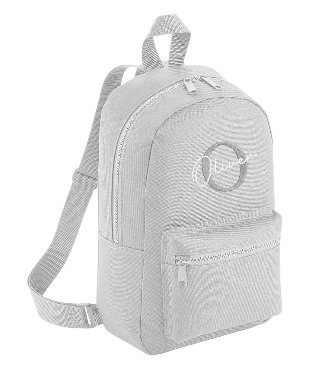 Embroidered Kids Personalised Initial Name Mini Backpack Custom Text School Rucksack Nursery Bag