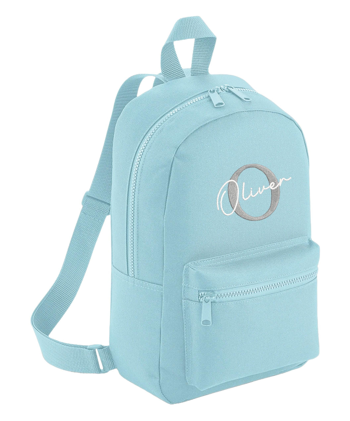 Embroidered Kids Personalised Initial Name Mini Backpack Custom Text School Rucksack Nursery Bag