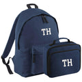 Embroidered Personalised Initials Junior Backpack & Lunch Bag Set Girls Boys Custom Name School Rucksack Nursery Bag