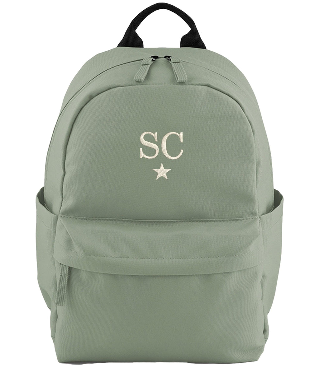 Embroidered Kids Personalised Initials Small Backpack Custom Name Star Text School Rucksack Nursery Bag