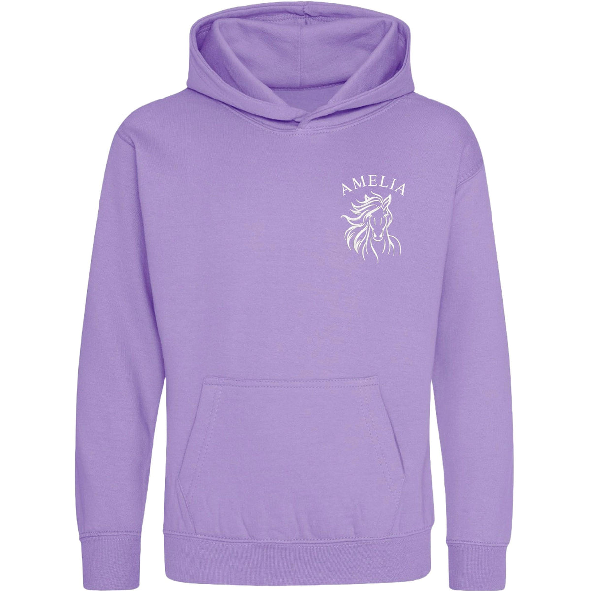 Embroidered Girls Personalised Name Horse Riding Hoodie Pony Rider Club Sweatshirt Jacket