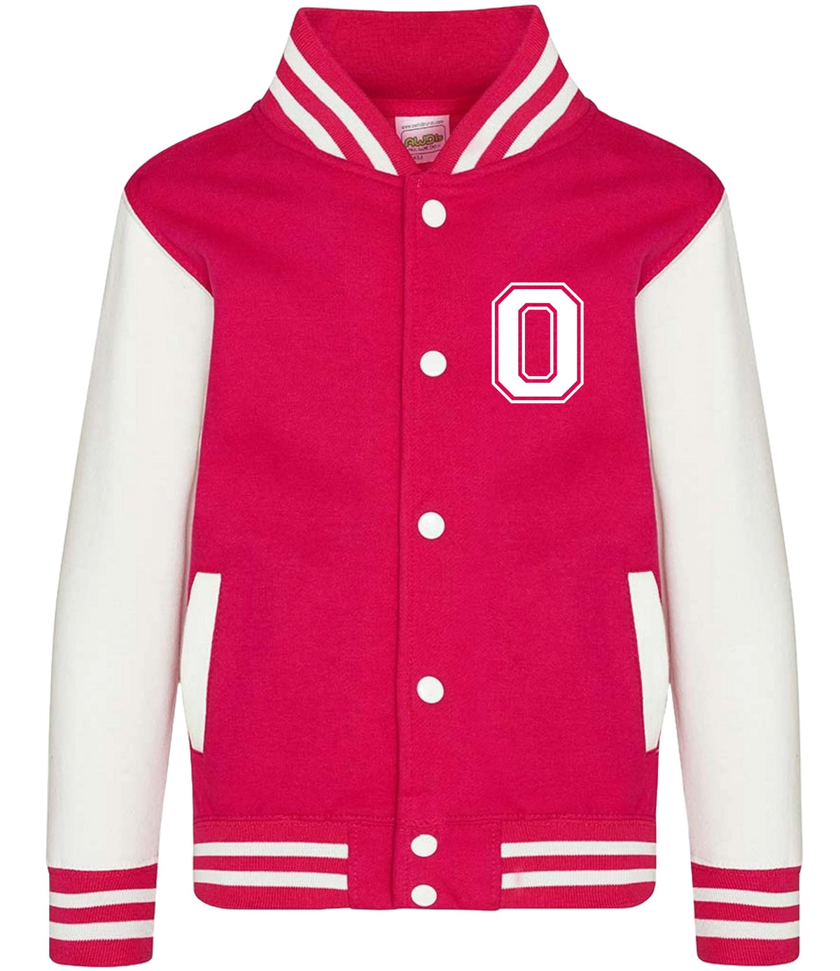 Personalised Initials Kids Varsity Jacket Childrens Custom Name Letterman College Baseball
