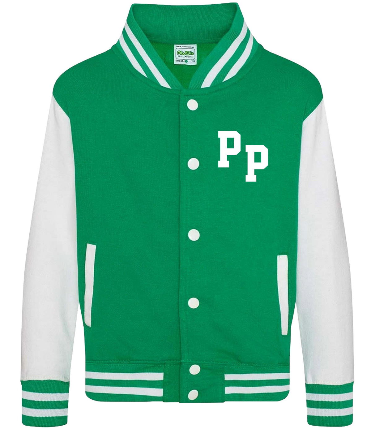 Personalised Initials Kids Varsity Jacket Childrens Custom Name Letterman College Baseball