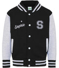 Personalised Name Initials Kids Varsity Jacket Childrens Custom Letterman College Baseball