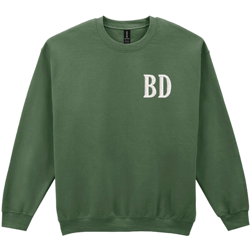 Embroidered Personalised Adults Sweatshirt 23 Colours S-5XL Custom Design Your Text
