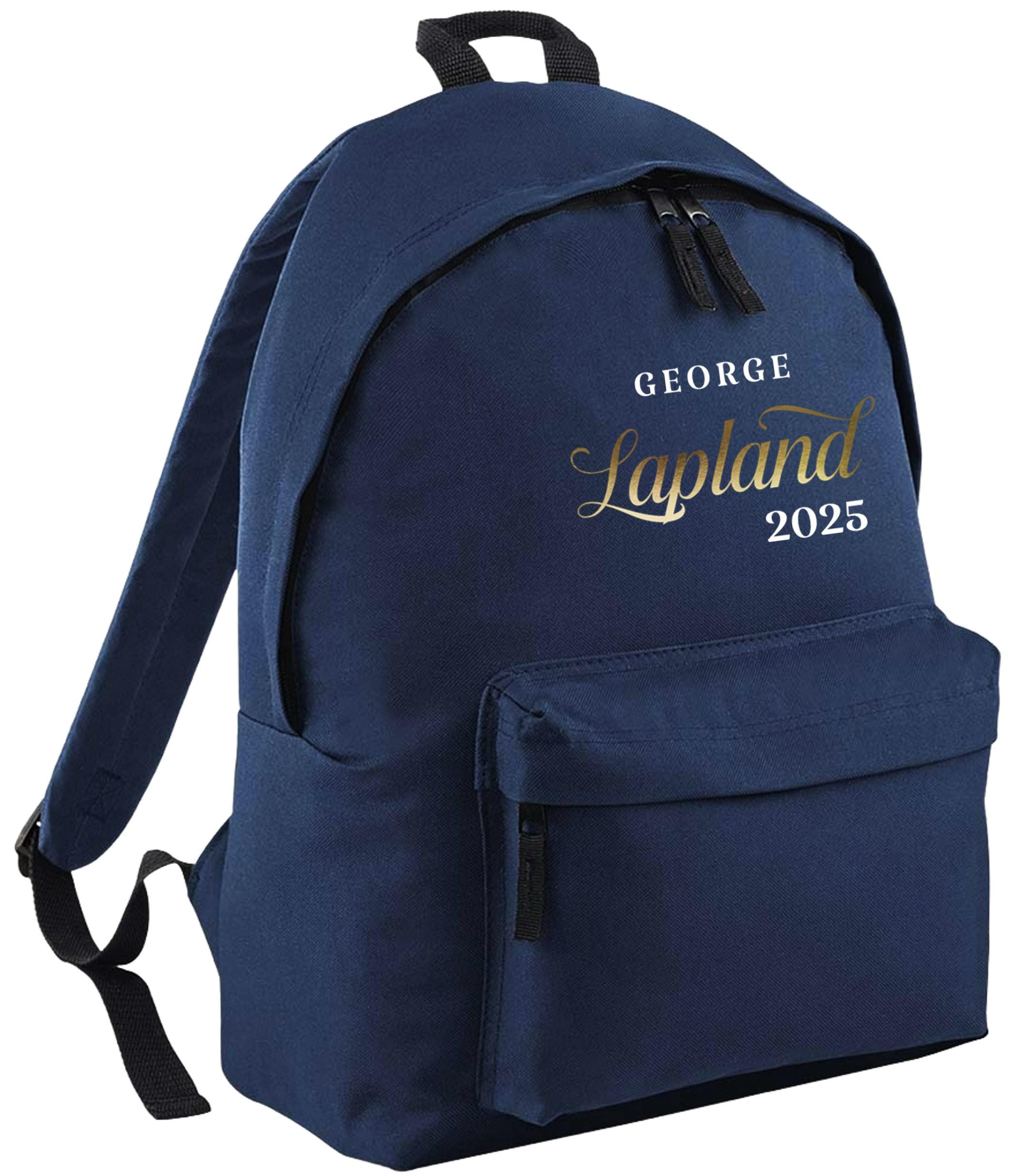 Personalised Lapland 2025 Junior Backpack Kids Custom Name Rucksack Bag Family Santa Holiday