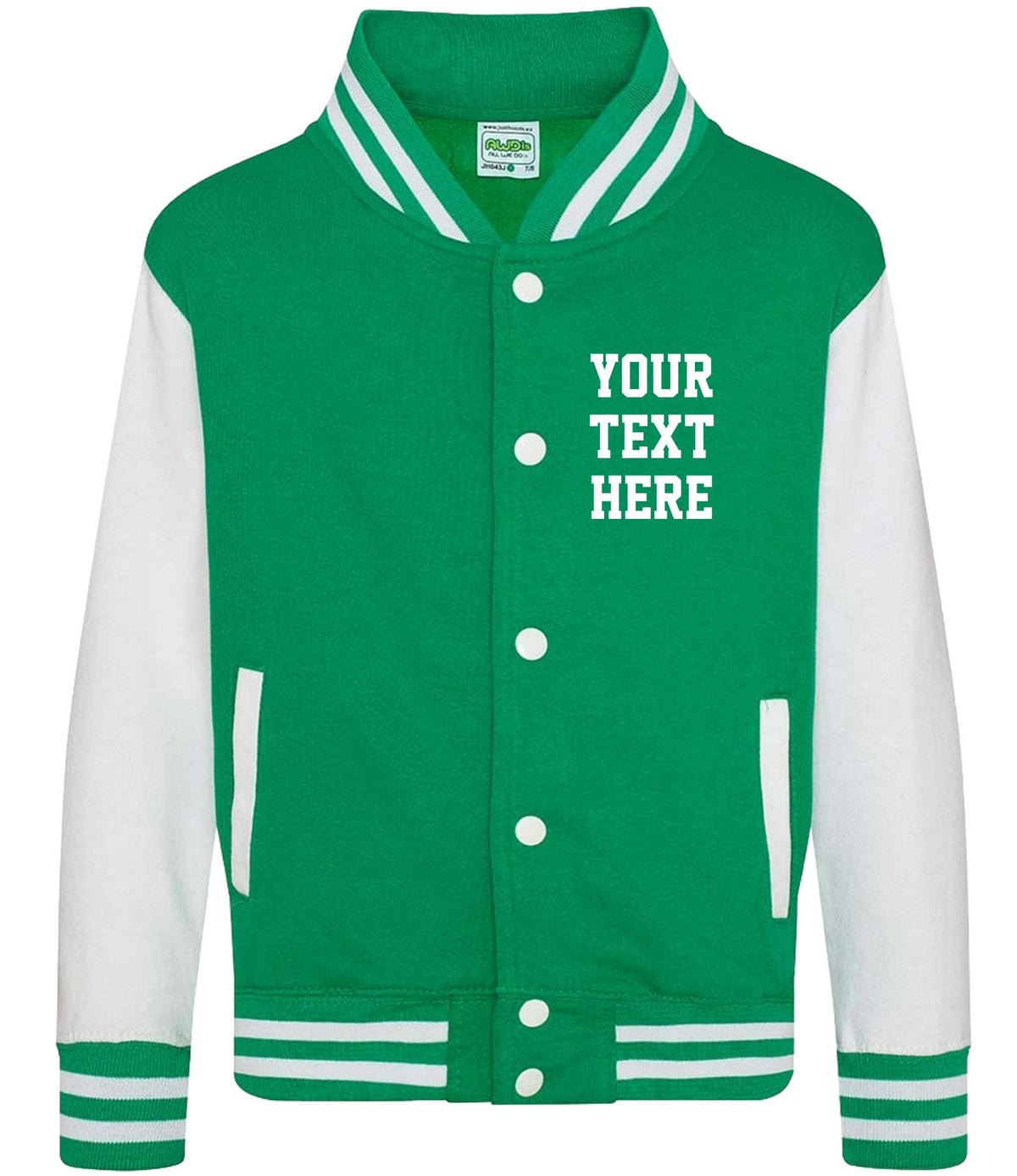 Personalised Text Adults Varsity Jacket Custom Name Letterman College Baseball