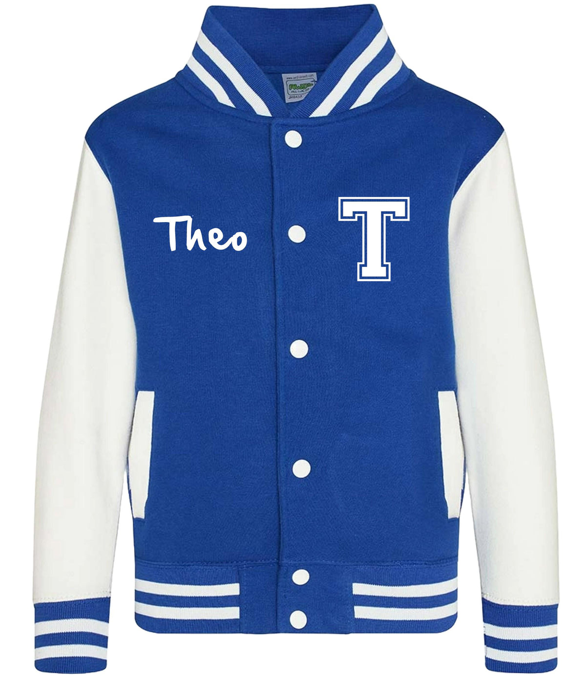 Personalised Name Initials Adults Varsity Jacket Custom Letterman College Baseball
