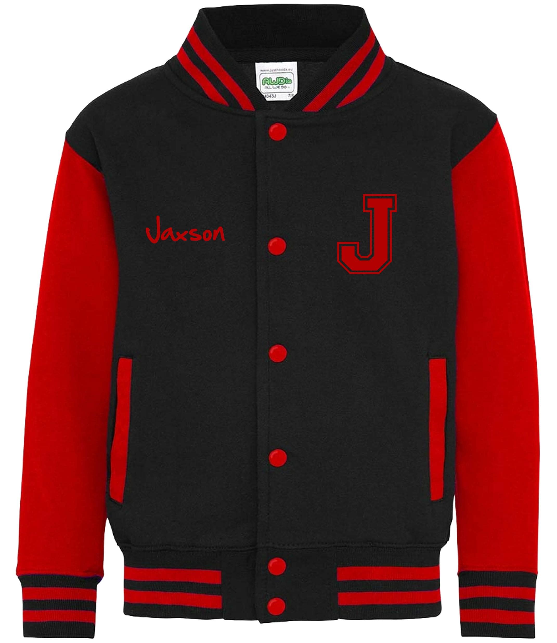 Personalised Name Initials Adults Varsity Jacket Custom Letterman College Baseball