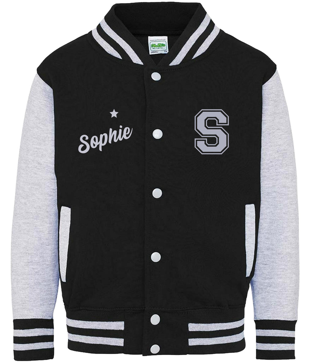Personalised Name Initials Adults Varsity Jacket Custom Letterman College Baseball