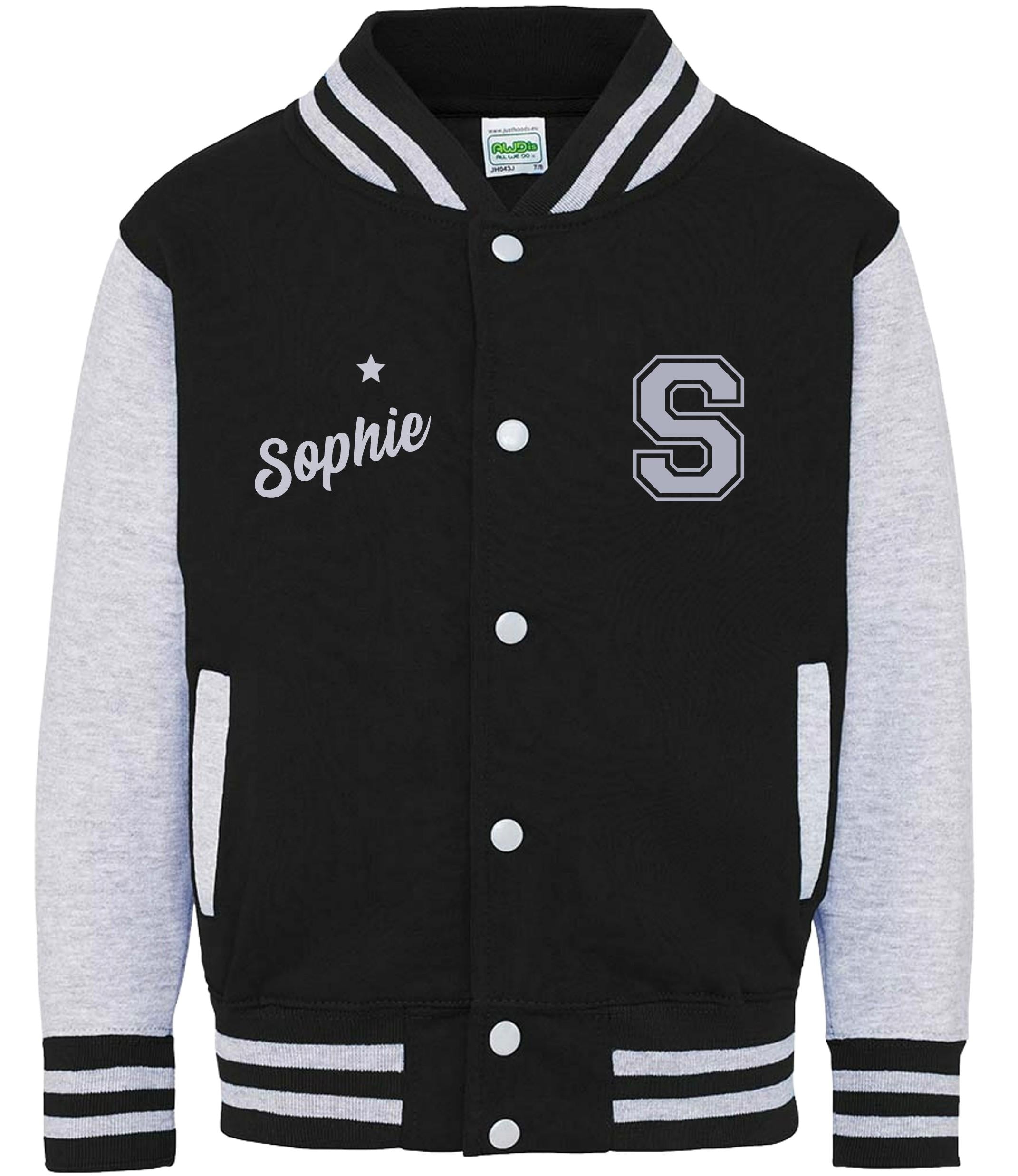 Personalised Name Initials Adults Varsity Jacket Custom Letterman College Baseball