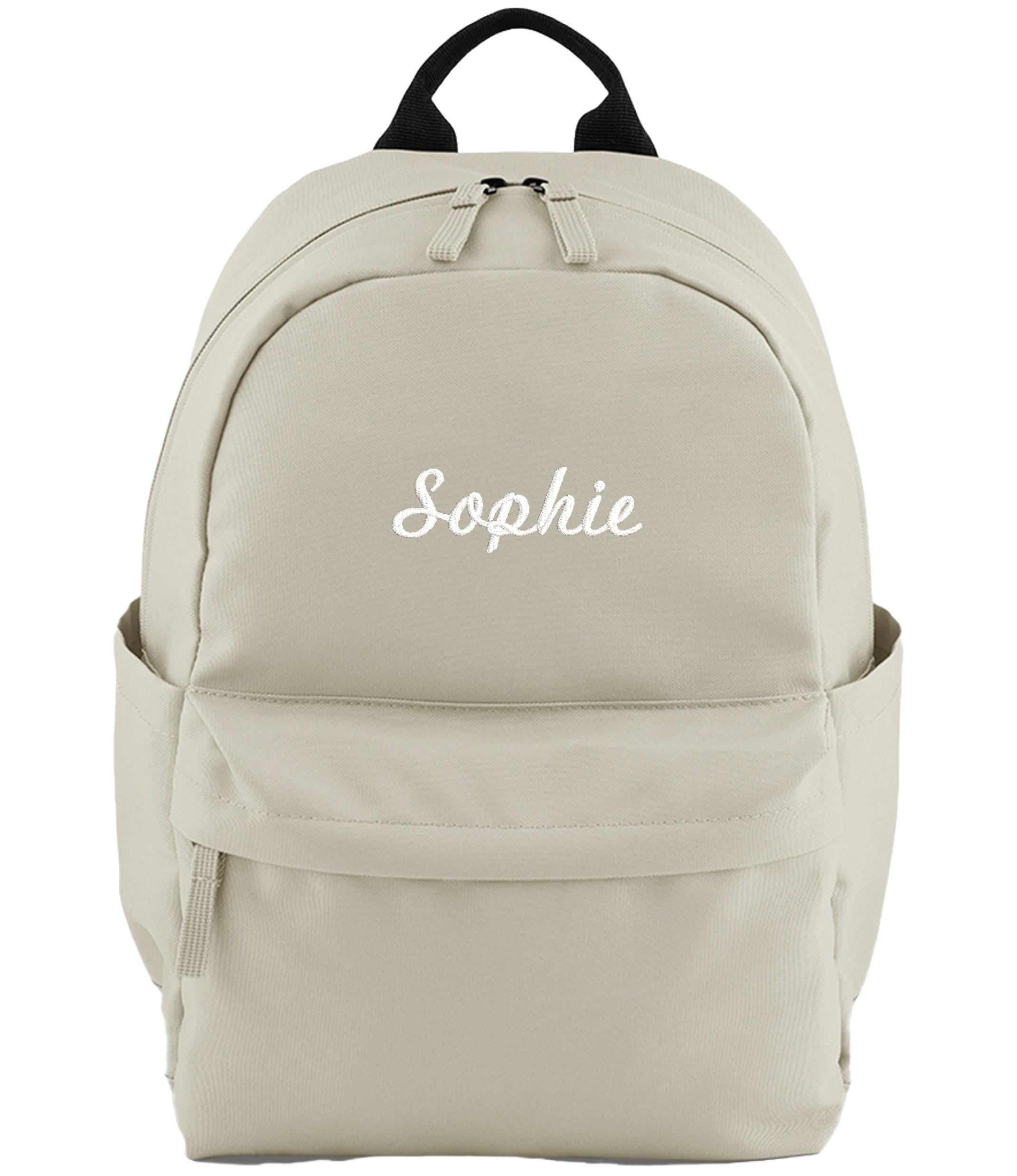 Embroidered Kids Personalised Name Small Backpack Custom Text School Rucksack Nursery Bag