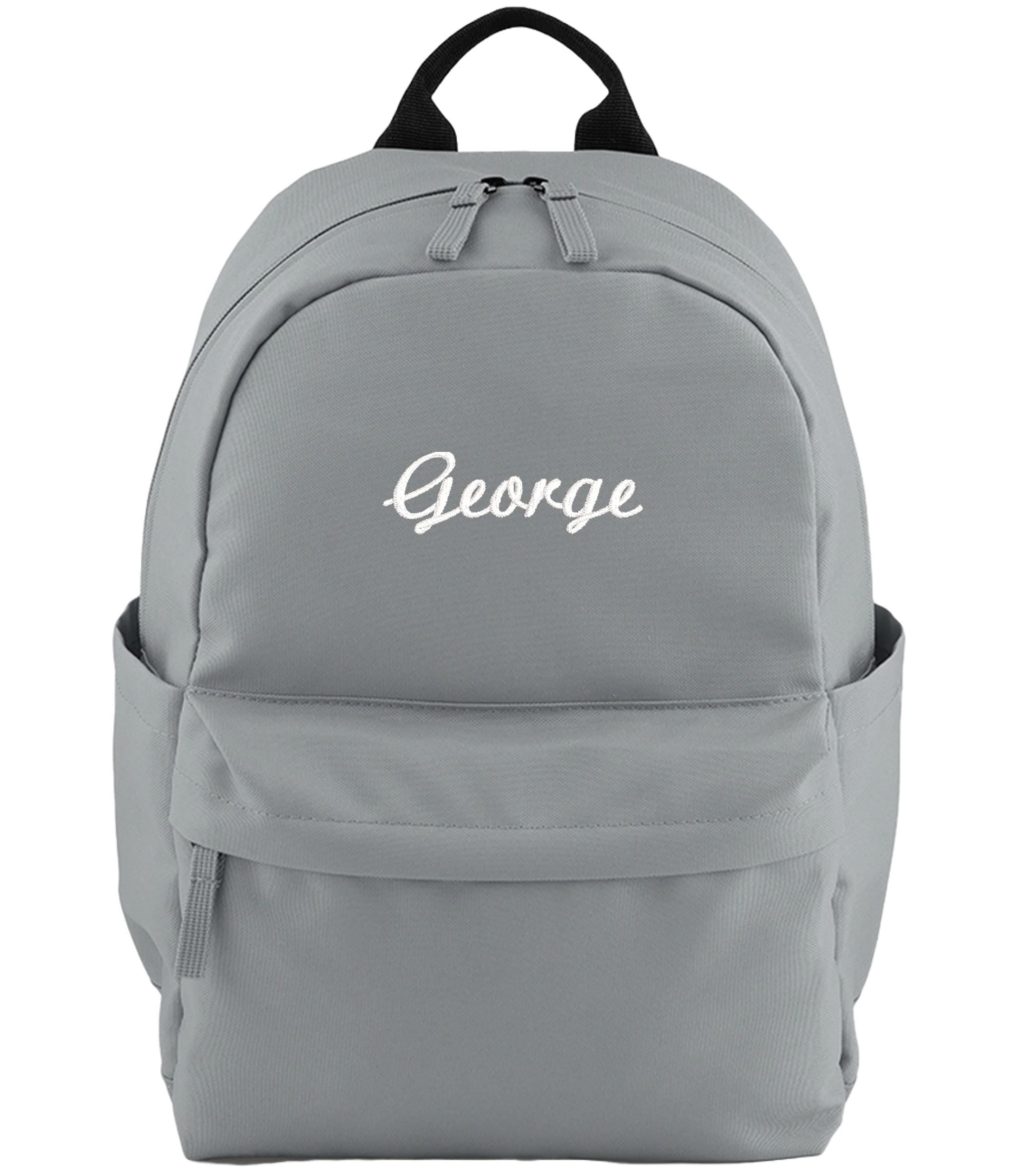 Embroidered Kids Personalised Name Small Backpack Custom Text School Rucksack Nursery Bag