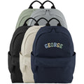 Embroidered Kids Personalised Varsity Name Small Backpack Custom Text School Rucksack Nursery Bag