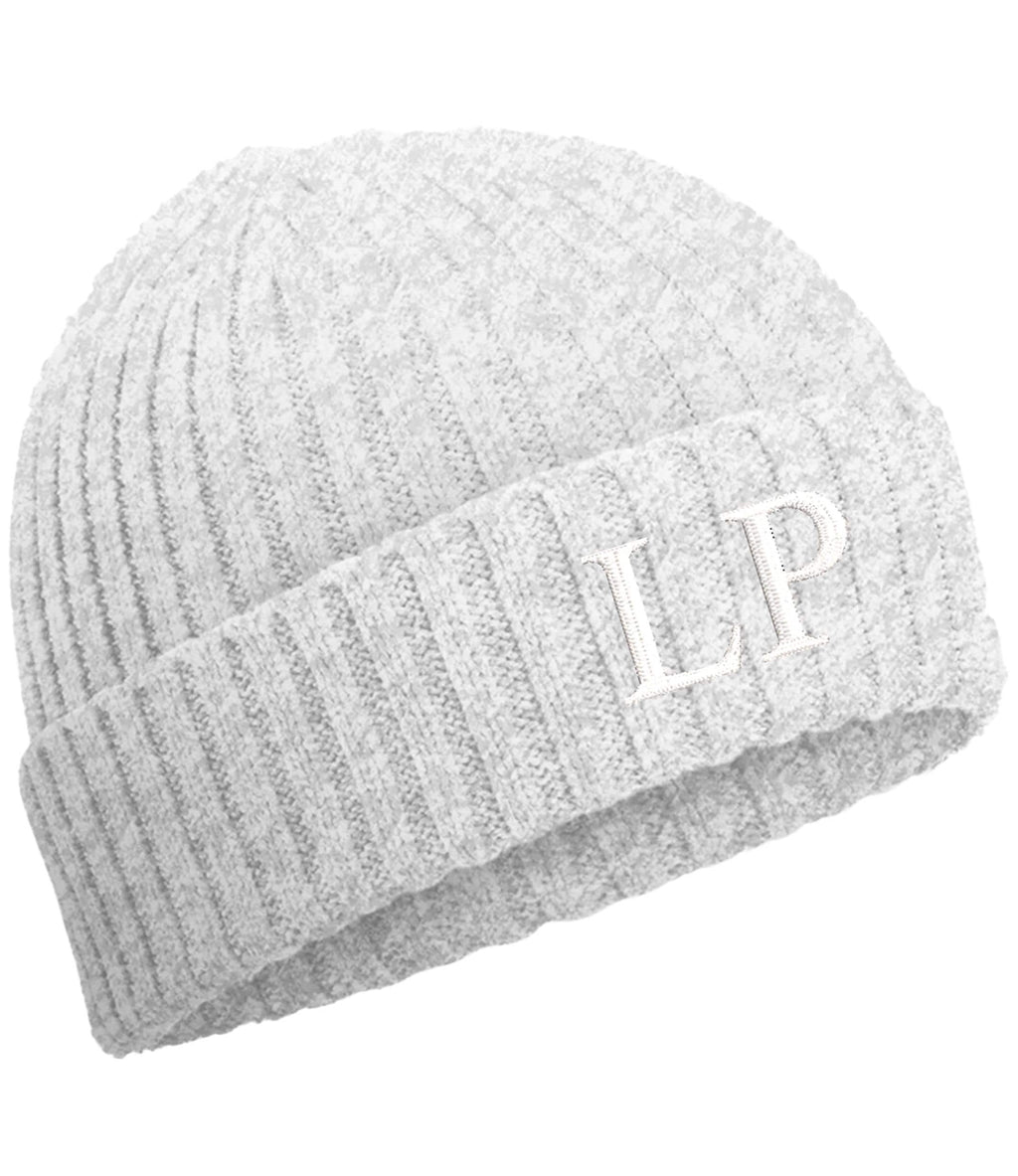 Embroidered Personalised Initials Kids Organic Cotton Beanie Childrens Custom Monogram Knitted Winter Hat