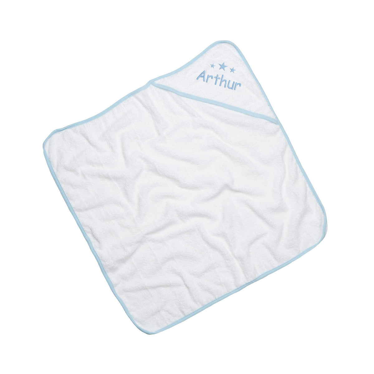 Embroidered Personalised Name Babies Hooded Towel 100% Cotton Newborn Gift