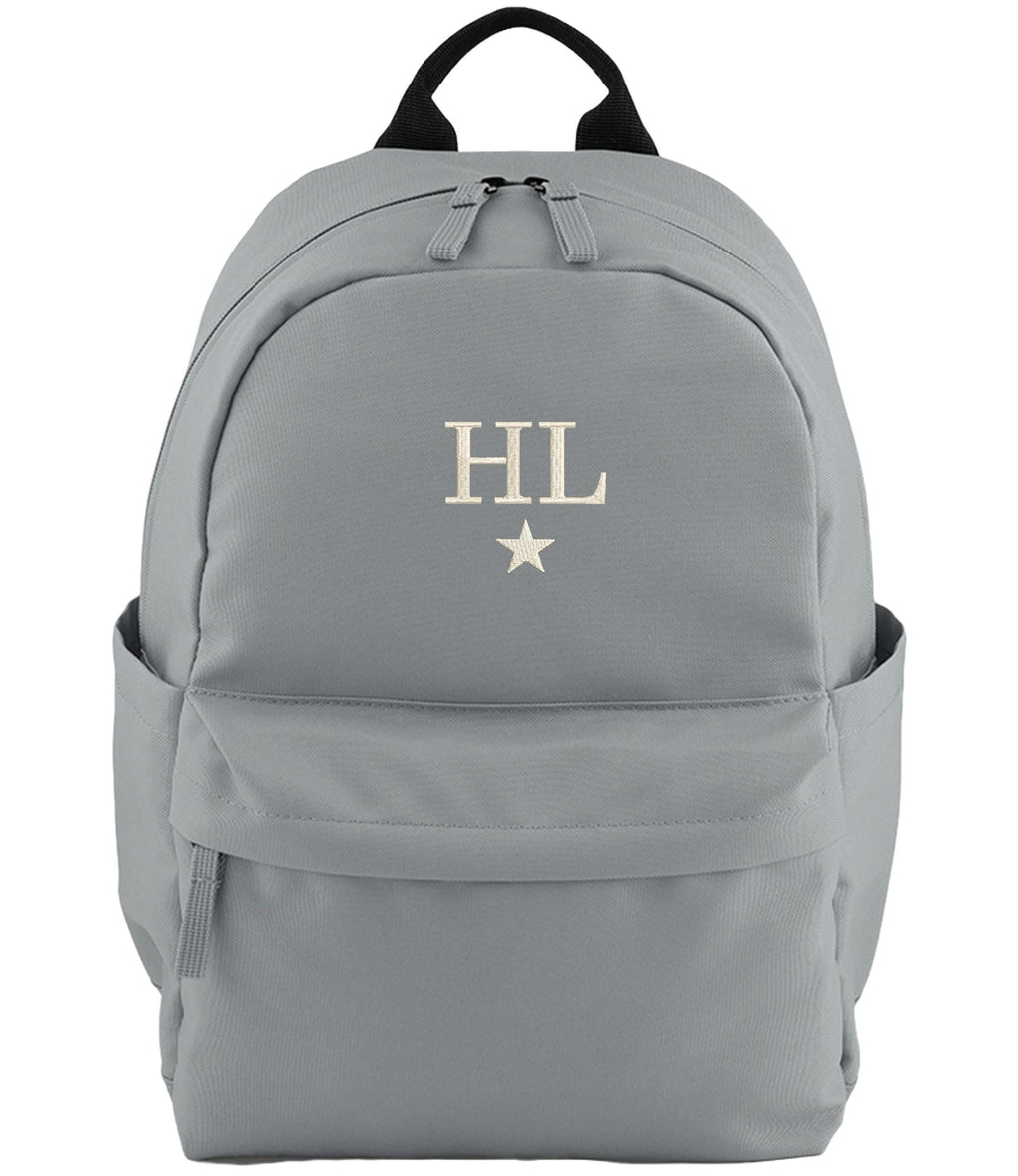 Embroidered Kids Personalised Initials Small Backpack Custom Name Star Text School Rucksack Nursery Bag
