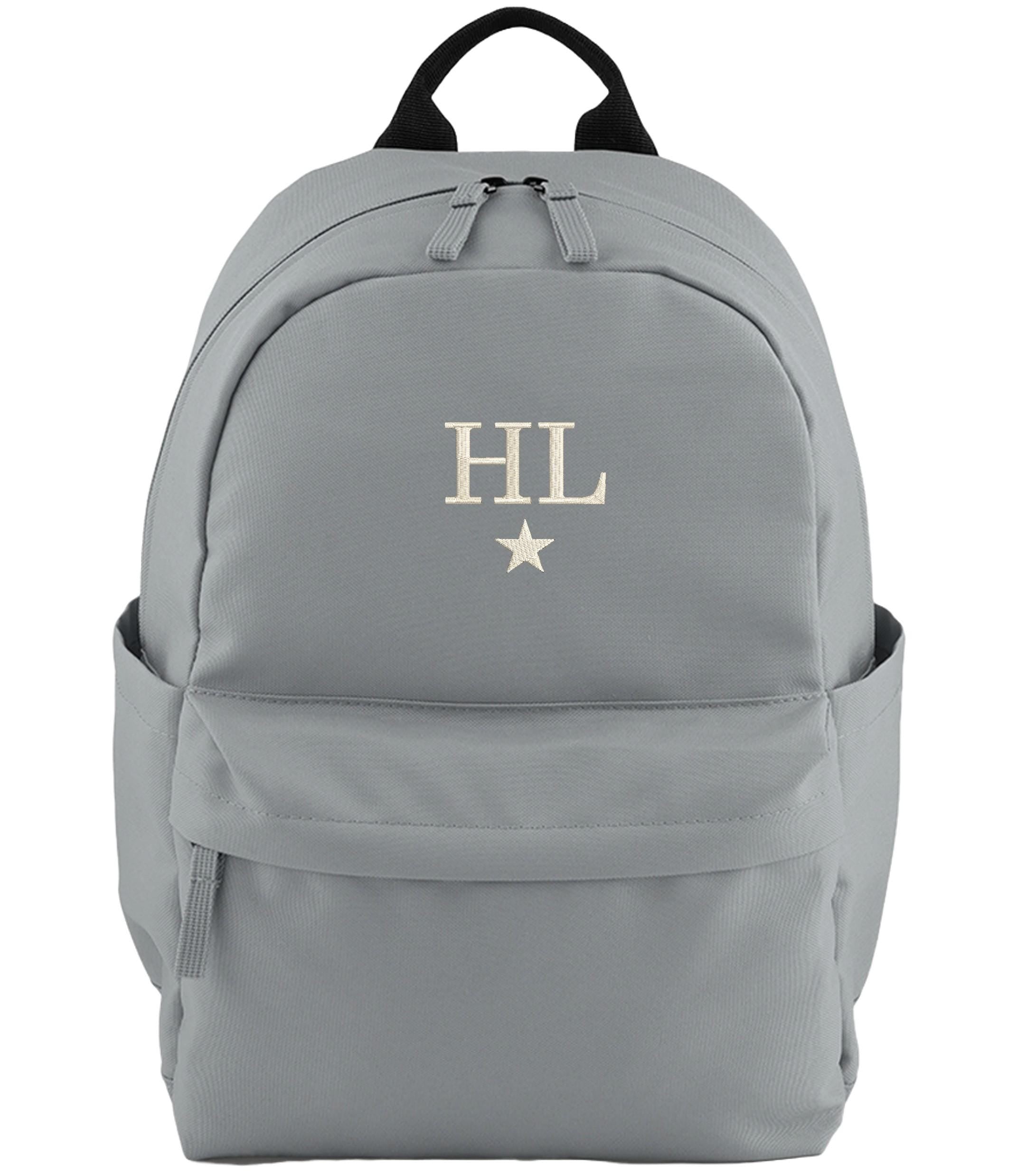 Embroidered Kids Personalised Initials Small Backpack Custom Name Star Text School Rucksack Nursery Bag