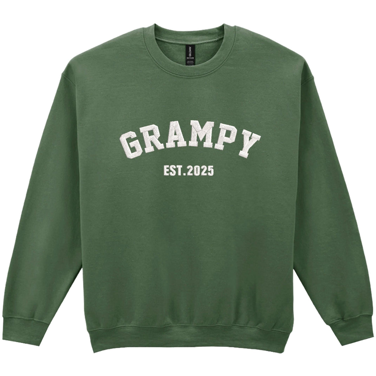 Embroidered Personalised Adults Sweatshirt Custom Name Est. Year New Dad Grandpa Gift