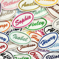 Personalised Embroidered Name Patch Iron On & Sew On Custom Text Badge (P5)
