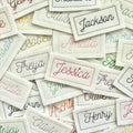 Personalised Embroidered Name Patch Iron On & Sew On Custom Text Badge (P7)