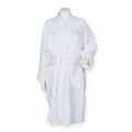 Embroidered Personalised Initials Terry Towelling Robe Custom Text Name Monogram Unisex Spa Dressing Gown