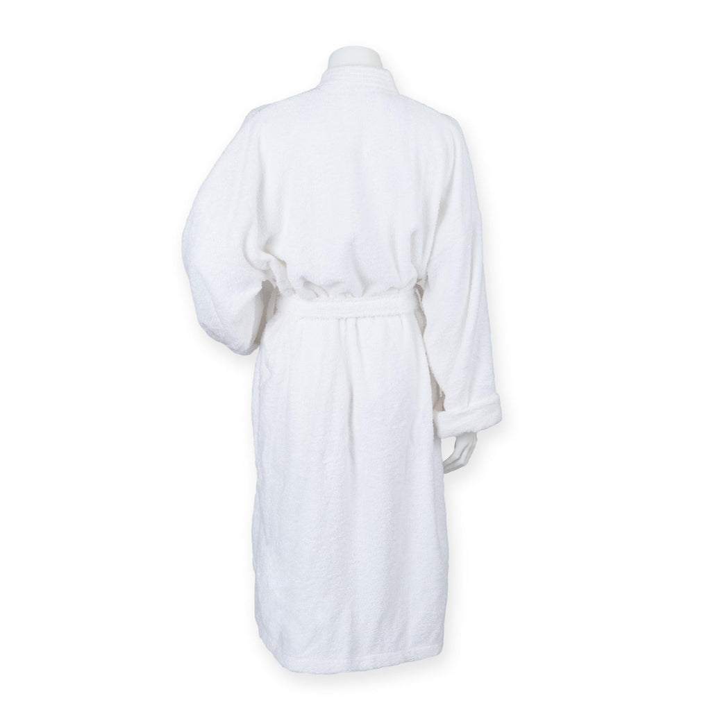 Embroidered Personalised Name Terry Towelling Robe Custom Text Initials Monogram Unisex Spa Dressing Gown