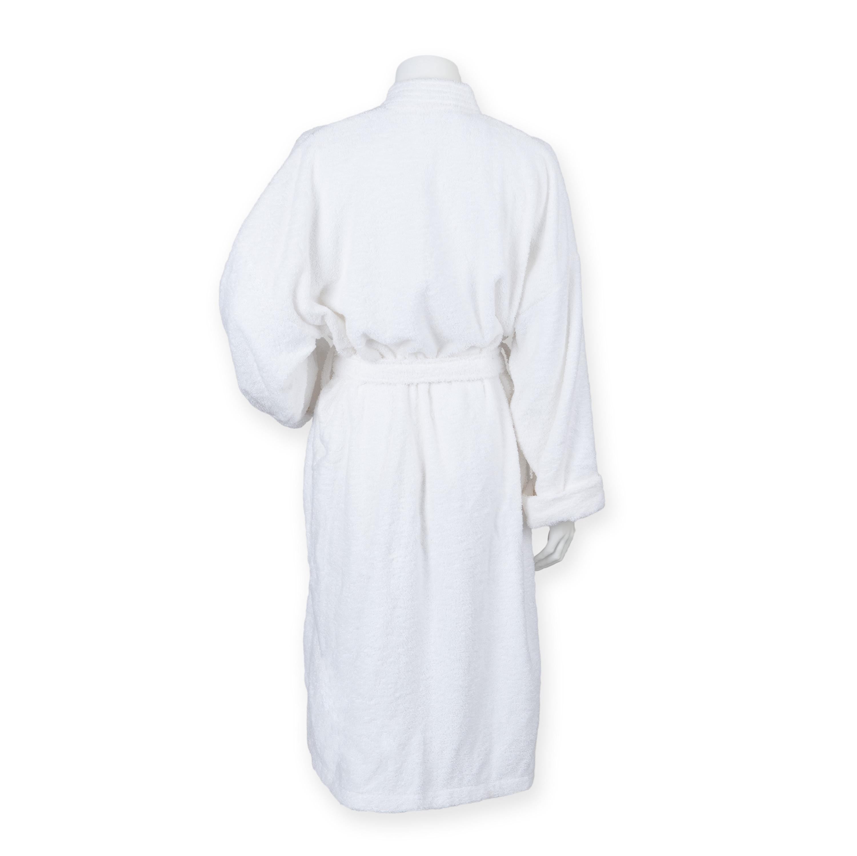 Embroidered Personalised Name Terry Towelling Robe Custom Text Initials Monogram Unisex Spa Dressing Gown