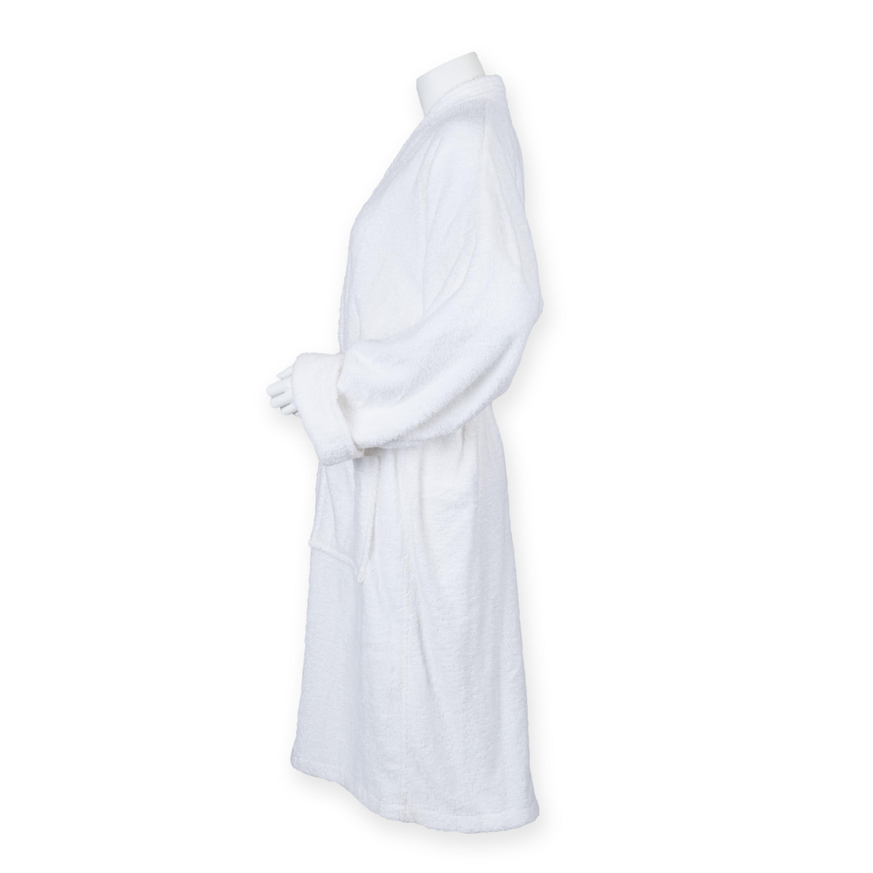 Embroidered Personalised Name Terry Towelling Robe Custom Text Initials Monogram Unisex Spa Dressing Gown