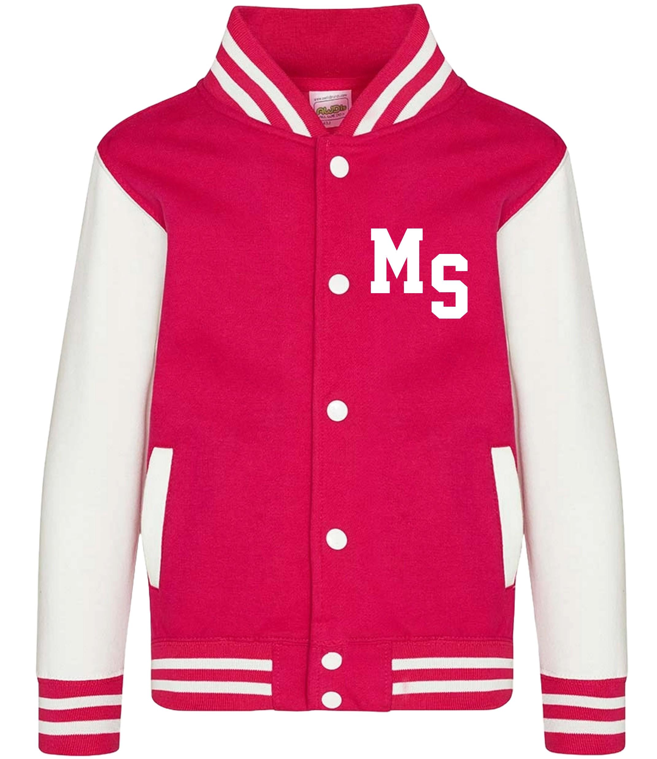 Personalised Initials Adults Varsity Jacket Custom Name Letterman College Baseball