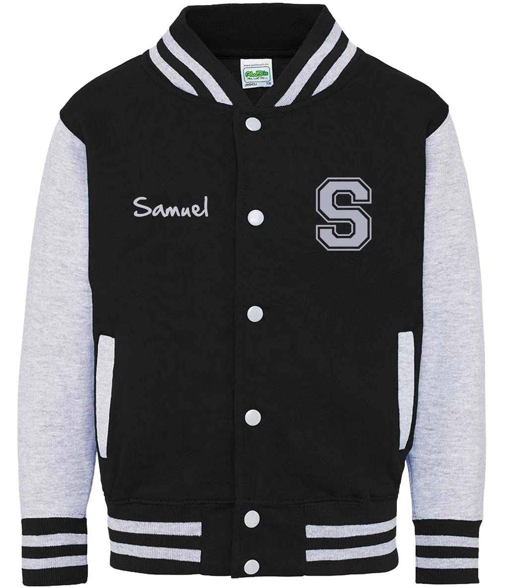 Personalised Name Initials Adults Varsity Jacket Custom Letterman College Baseball