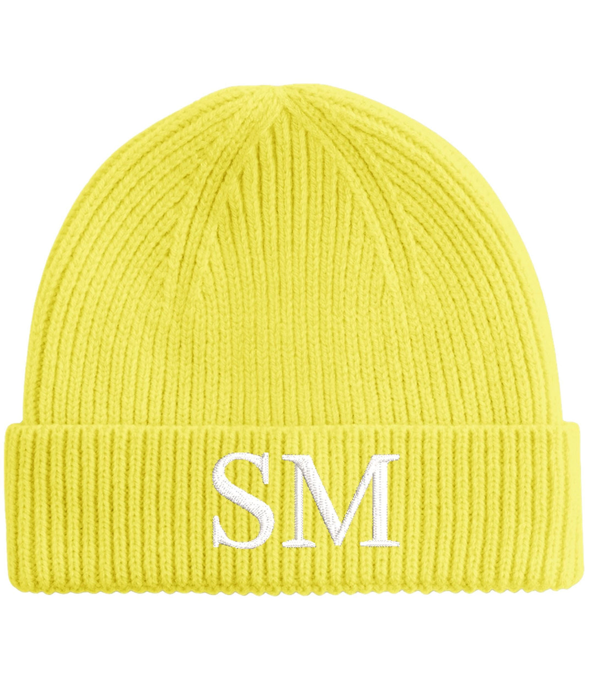 Embroidered Personalised Initials Kids Beanie Childrens Custom Monogram Knitted Winter Hat