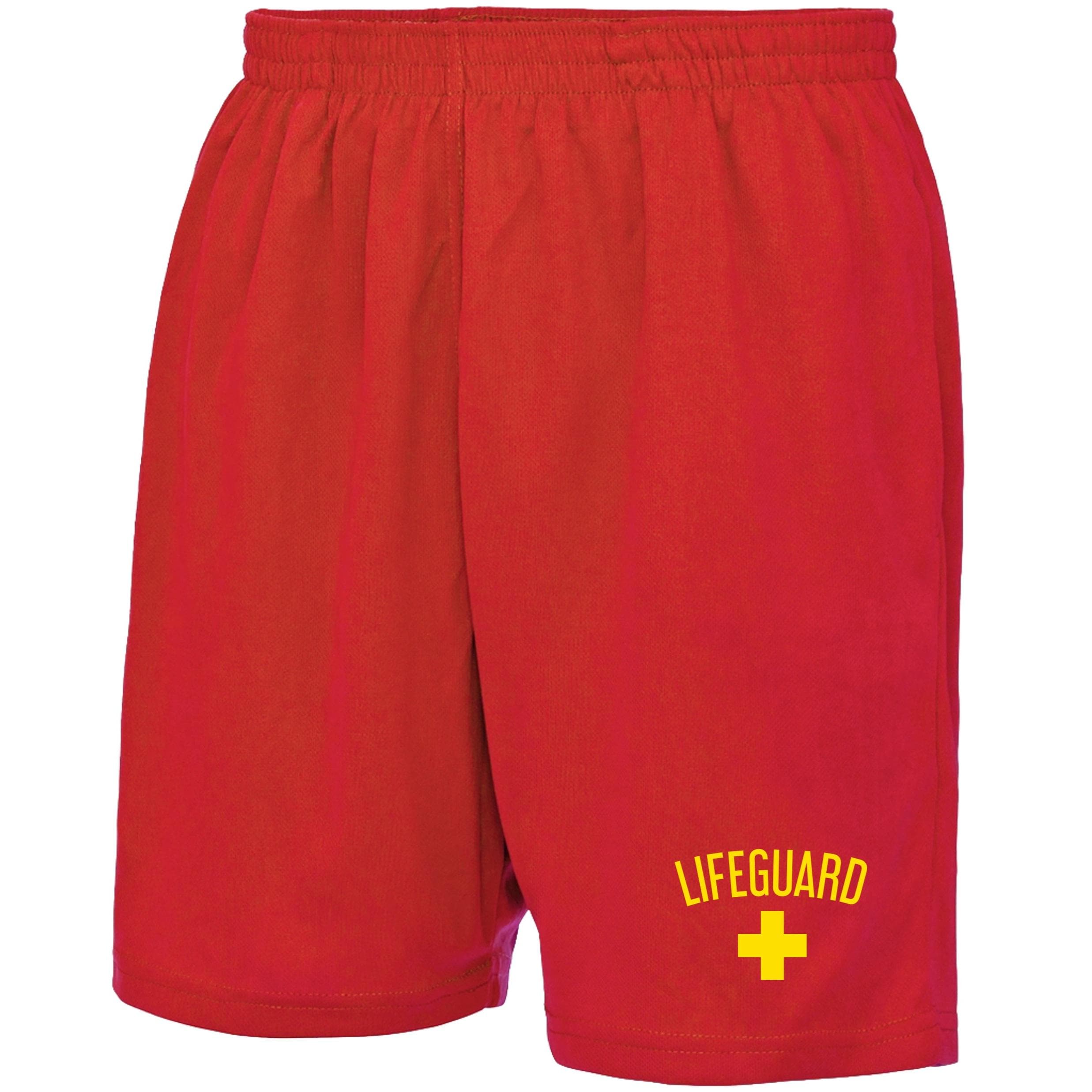 Lifeguard Adults Unisex Shorts Fancy Dress Beach Party Stag Do