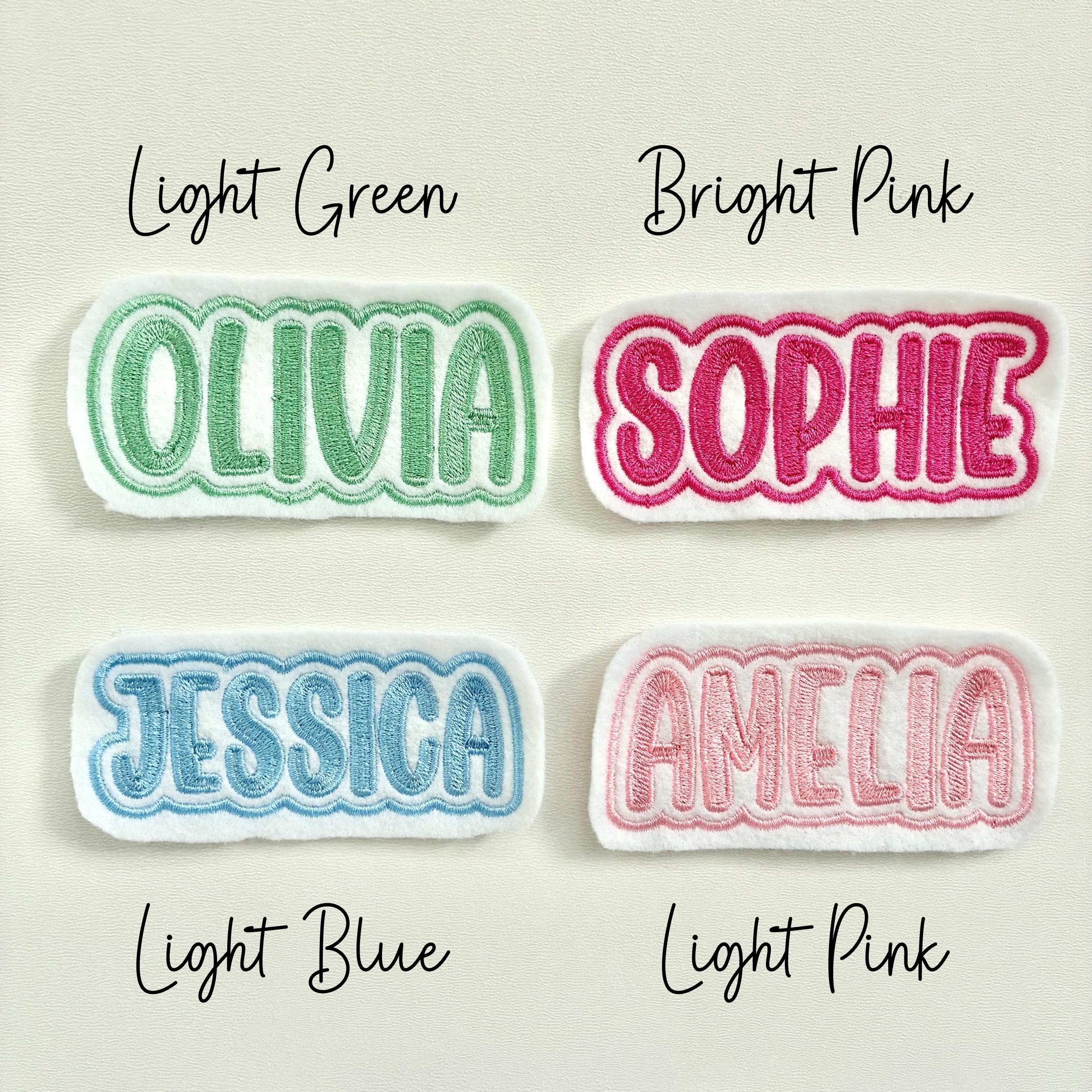 Personalised Embroidered Name Patch Iron On & Sew On Custom Text Badge (P3)