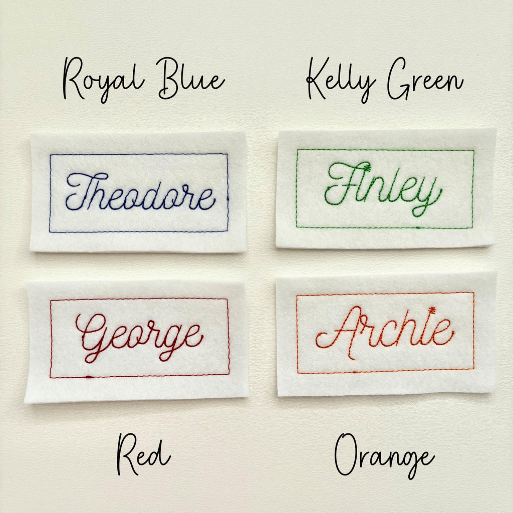 Personalised Embroidered Name Patch Iron On & Sew On Custom Text Badge (P7)