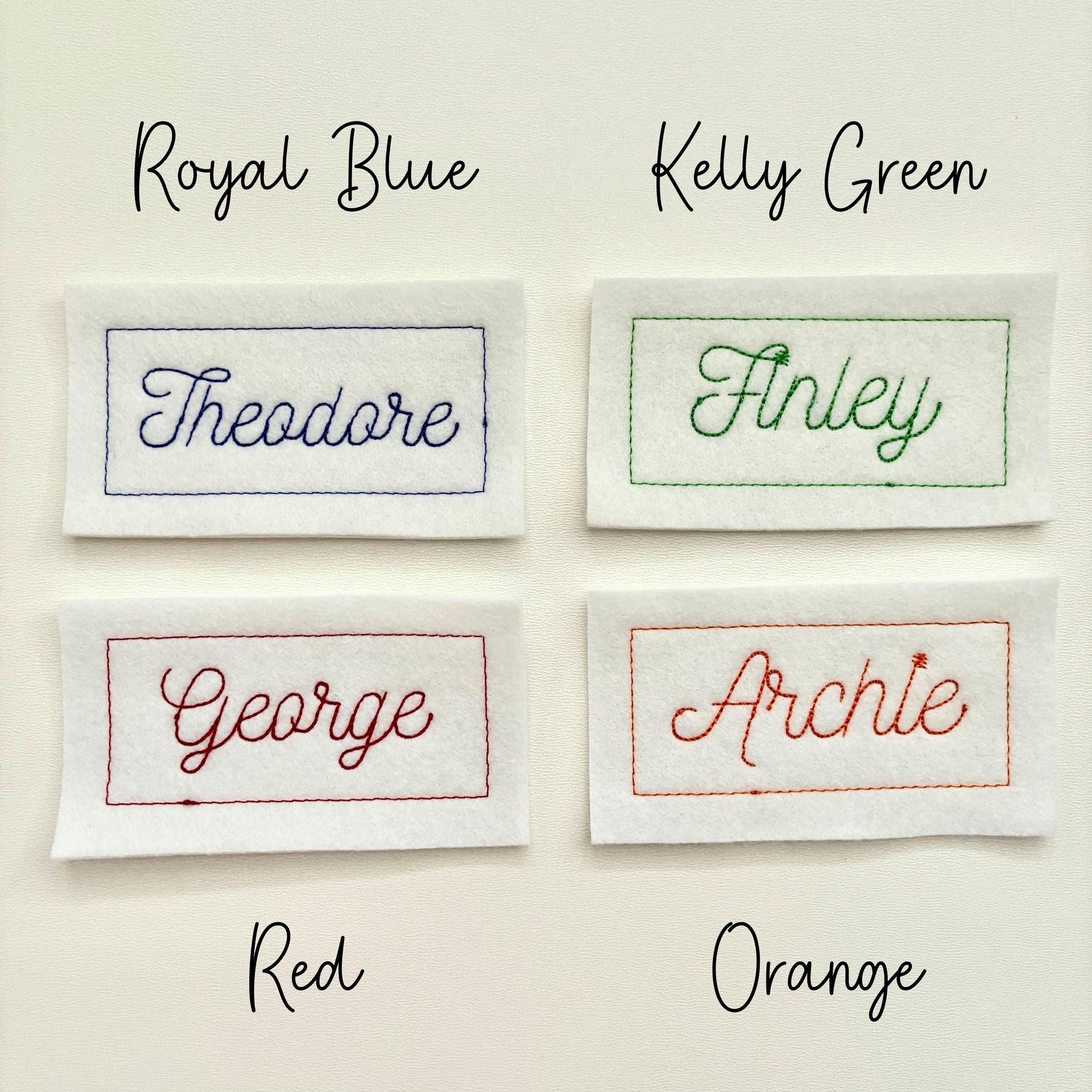 Personalised Embroidered Name Patch Iron On & Sew On Custom Text Badge (P7)