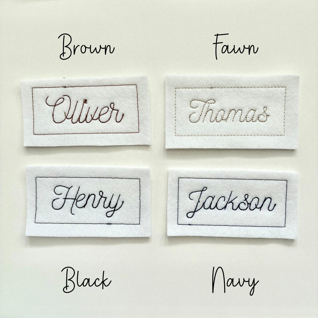 Personalised Embroidered Name Patch Iron On & Sew On Custom Text Badge (P7)