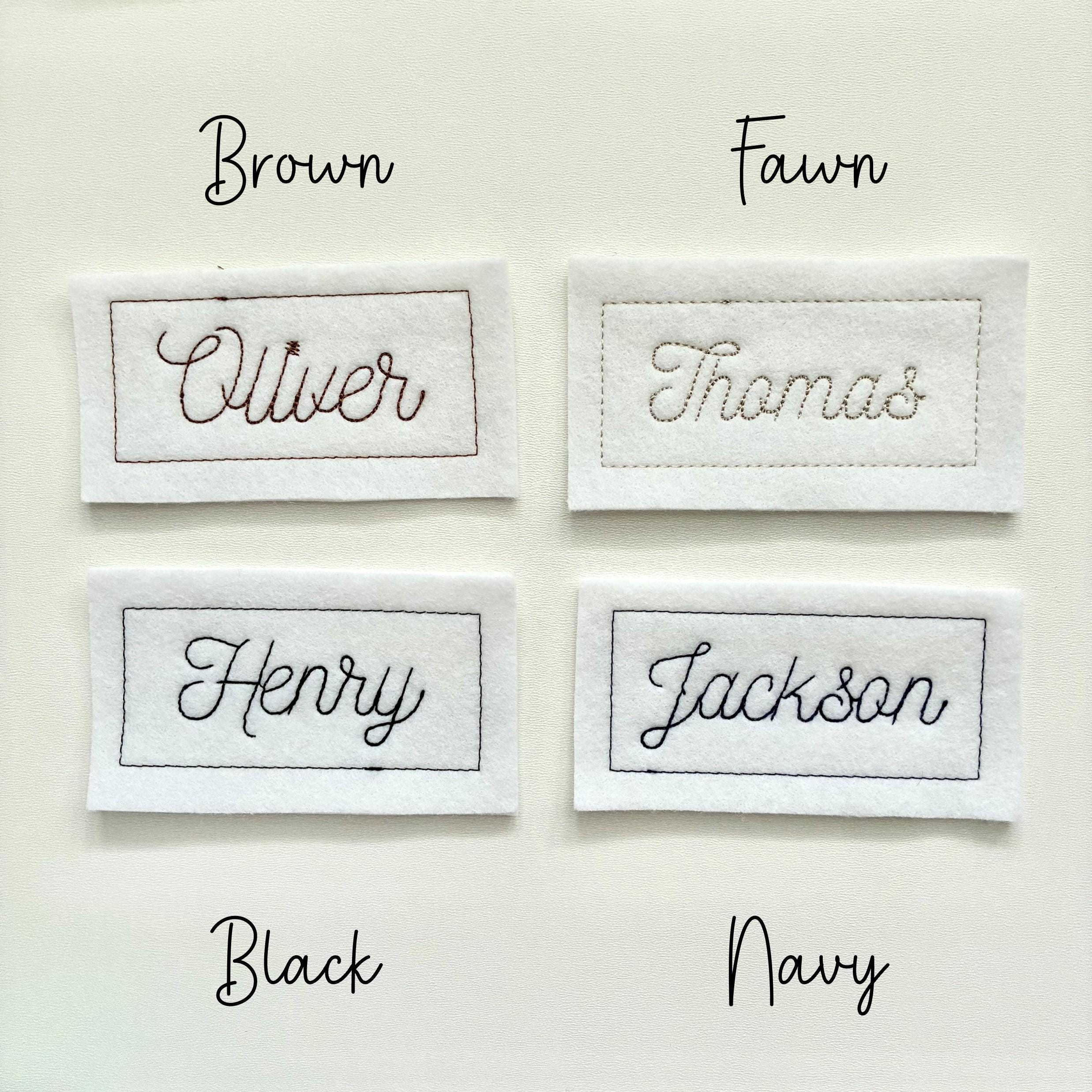 Personalised Embroidered Name Patch Iron On & Sew On Custom Text Badge (P7)