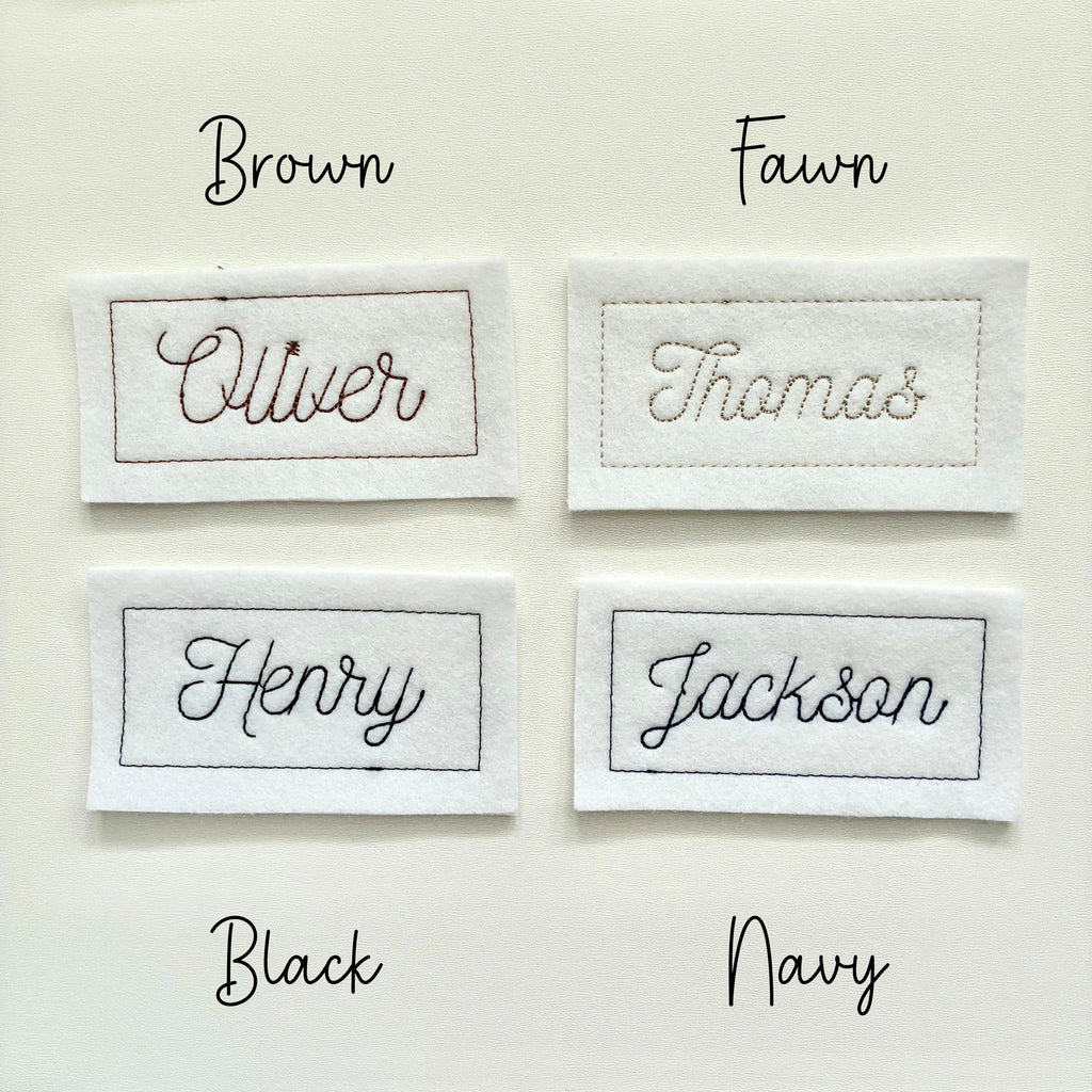 Personalised Embroidered Name Patch Iron On & Sew On Custom Text Badge (P7)