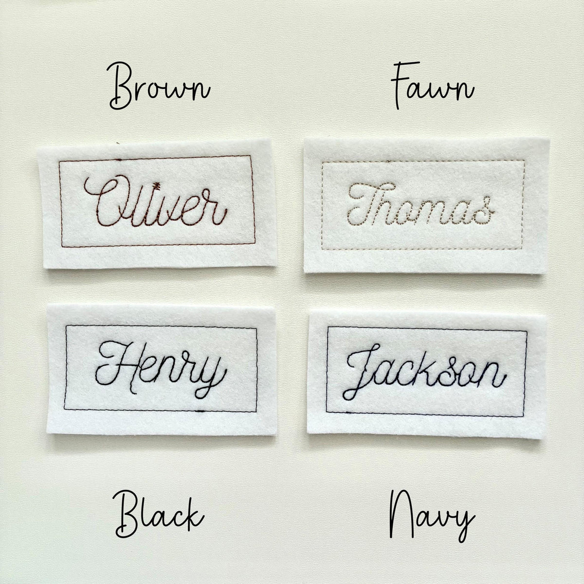 Personalised Embroidered Name Patch Iron On & Sew On Custom Text Badge (P7)