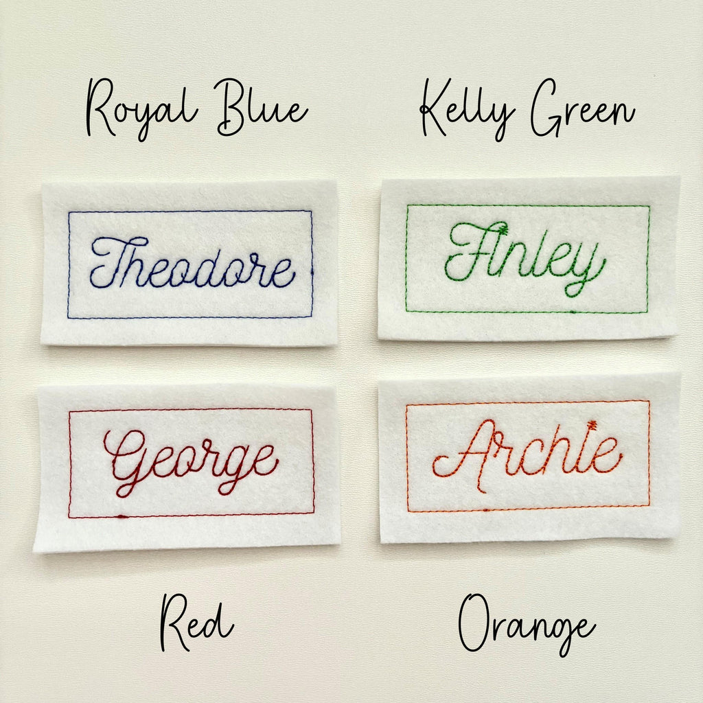 Personalised Embroidered Name Patch Iron On & Sew On Custom Text Badge (P7)
