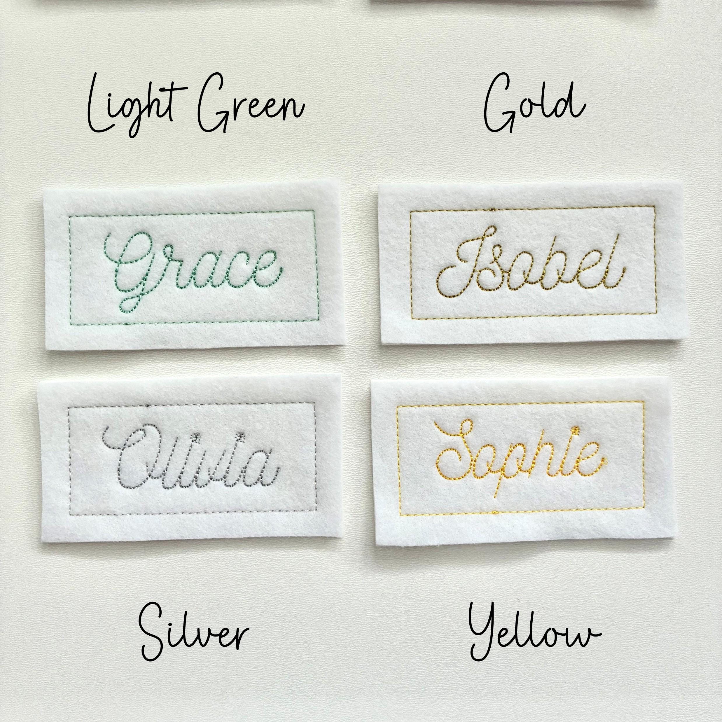 Personalised Embroidered Name Patch Iron On & Sew On Custom Text Badge (P7)